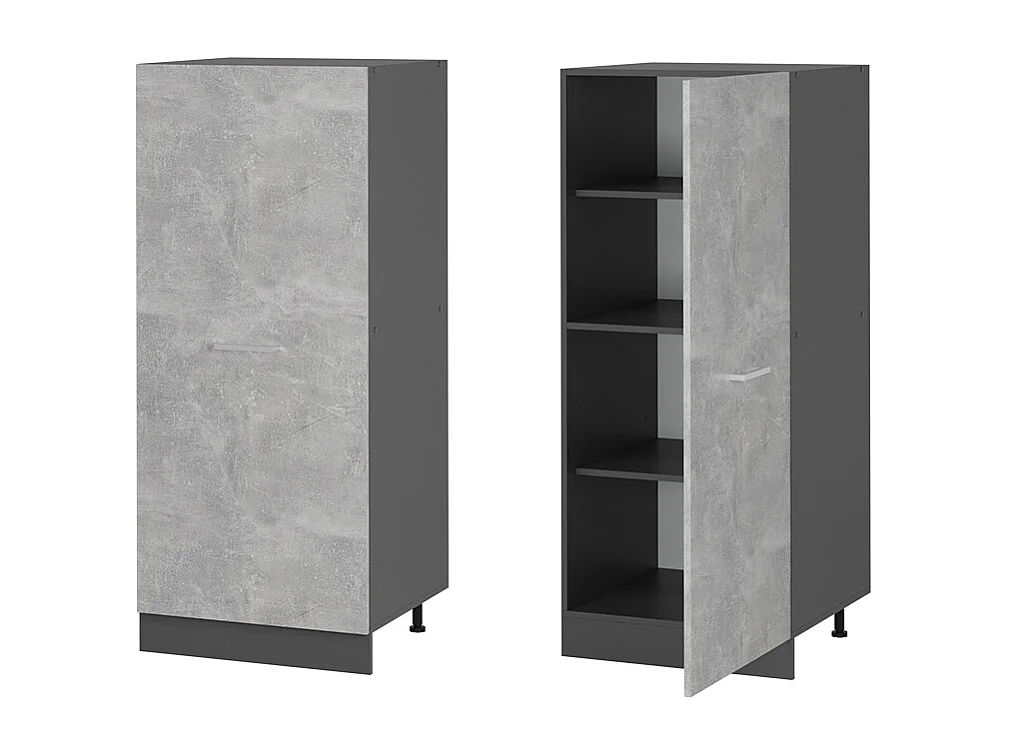 Armario para horno empotrado hormigón 60x57x143 r-line