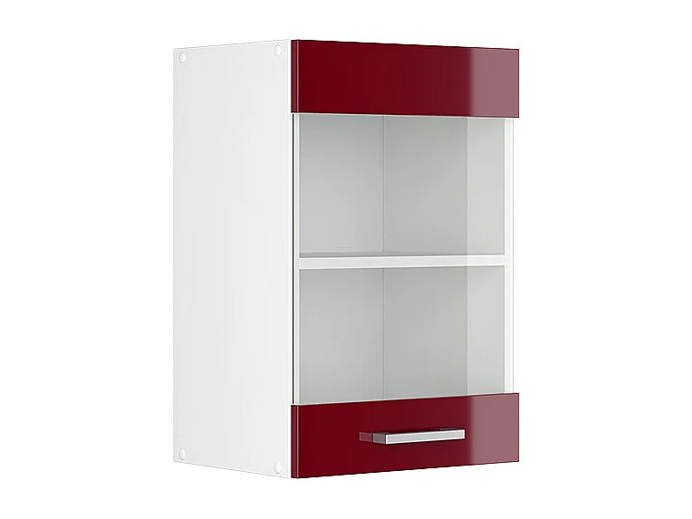 Armoire en verre rouge brillant 40x31x60 r-line