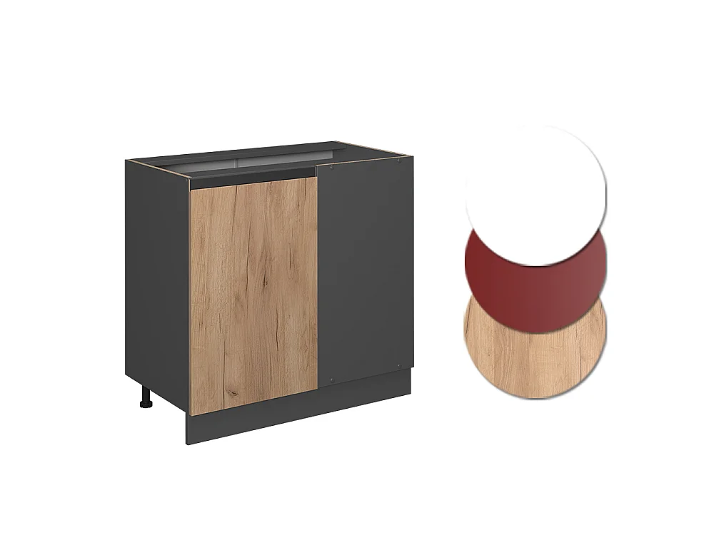 Corner cabinet gold power oak 86x46x81.6 r-line