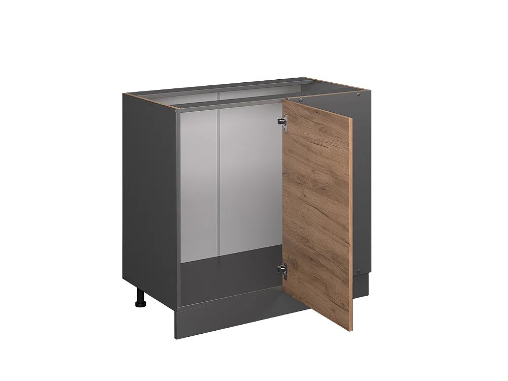 Hjørneskab gold power oak 86x46x81.6 r-line
