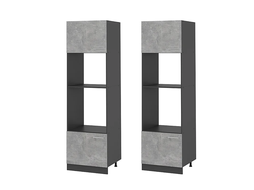 Armario para microondas hormigón 60x57.2x206.8 r-line