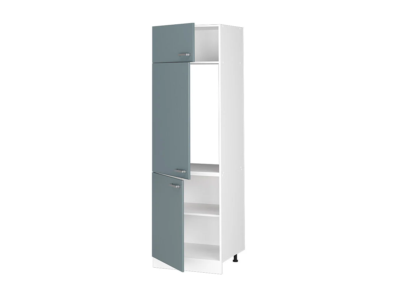 Armoire pour frigo bleu-gris 60x57.2x206.8 r-line
