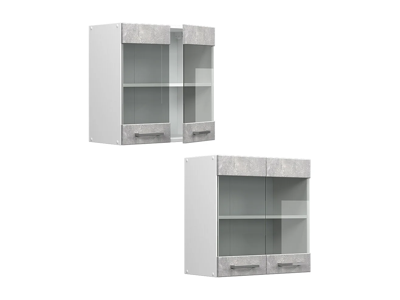 Mobile da cucina in vetro calcestruzzo 60x31x60 r-line