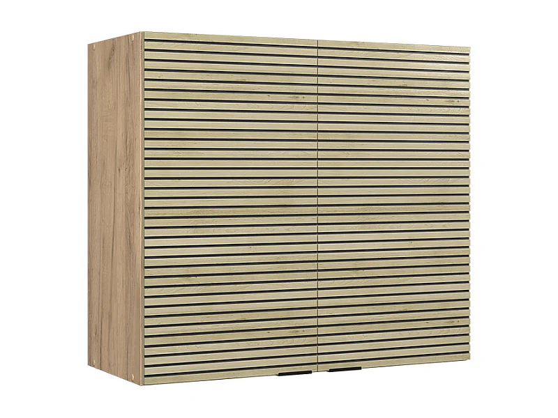 Glazen keukenkast eiken paneel 80x34.1x72 fame-line