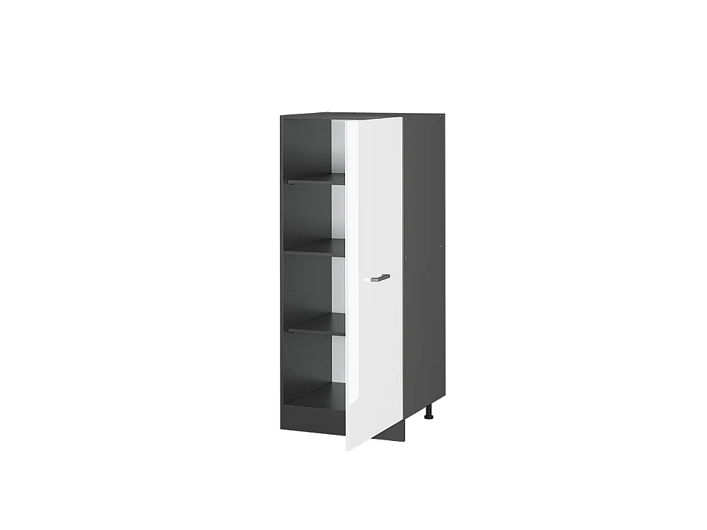 Tall cabinet white high gloss 60x57x143 r-line