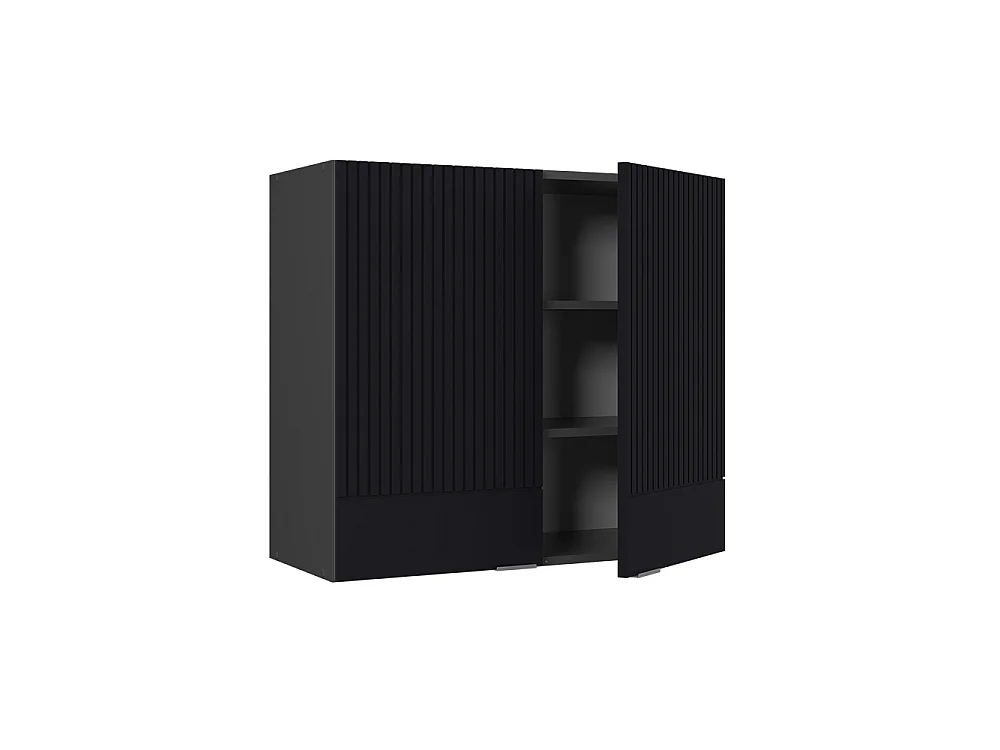 Mobile da cucina in vetro Nero rigato 80x34.1x72 fame-line