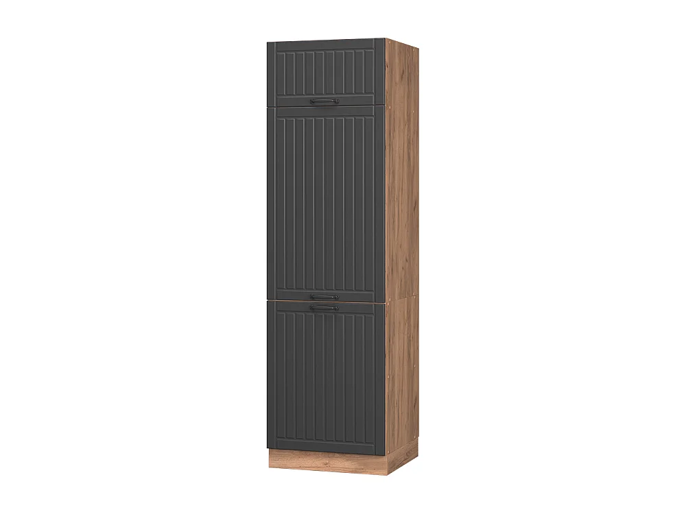 Kühlumbauschrank dunkelgrau 60x58.1x206.8 fame-line