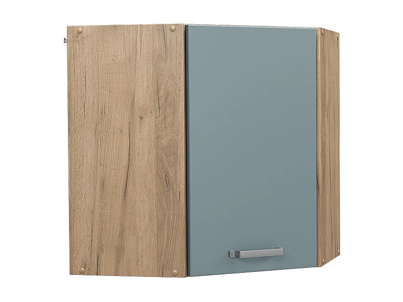 Armario colgante de esquina gris azulado 57x34.1x60 r-line