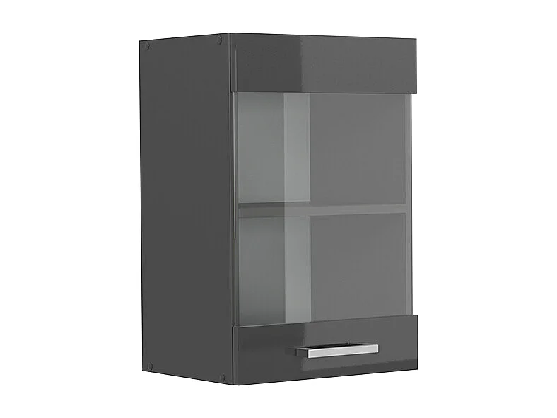 Küchenglasschrank anthrazit hochglanz 40x31x60 r-line