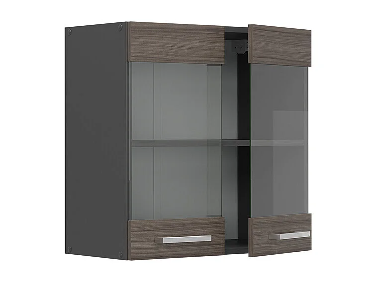 Glazen keukenkast edel grijs 60x31x60 r-line