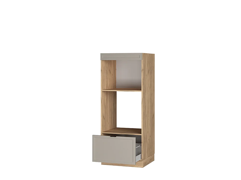 Armario para microondas grisbeige 60x58.1x153.6 fame-line
