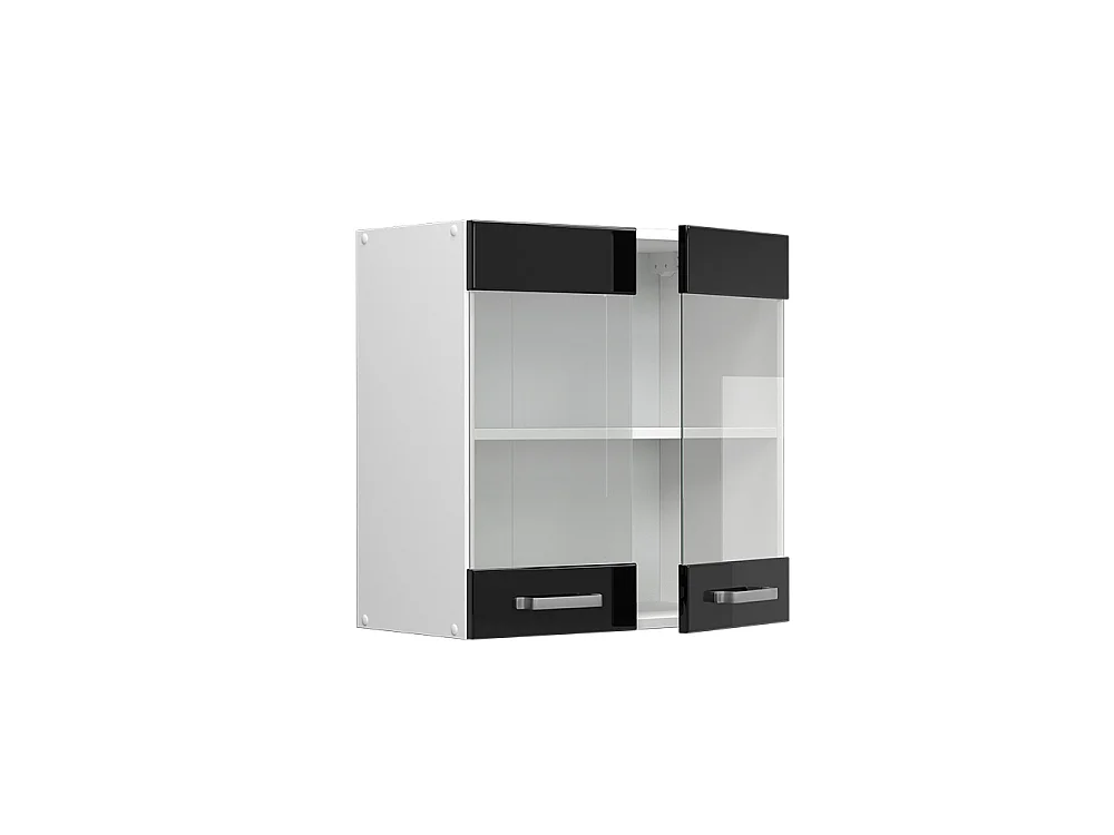 Mobile da cucina in vetro nero lucido 60x31x60 r-line