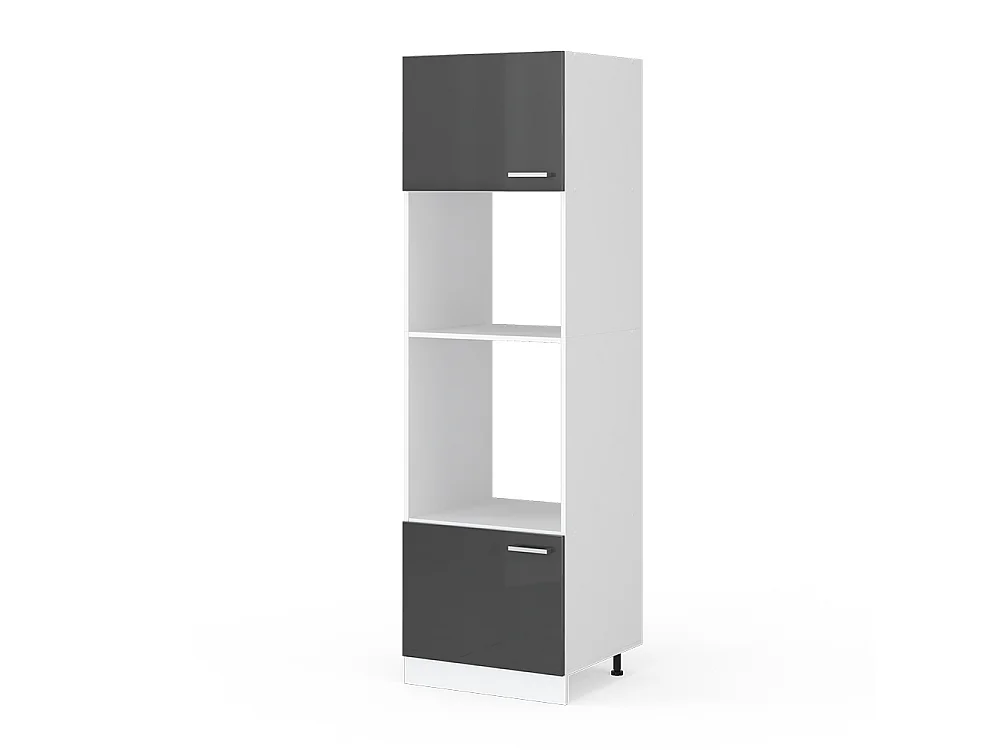 Mikrowellenschrank anthrazit hochglanz 60x57.2x206.8 r-line