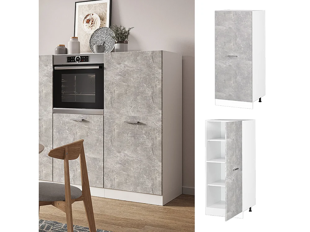 Tall cabinet concrete 60x57x143 r-line