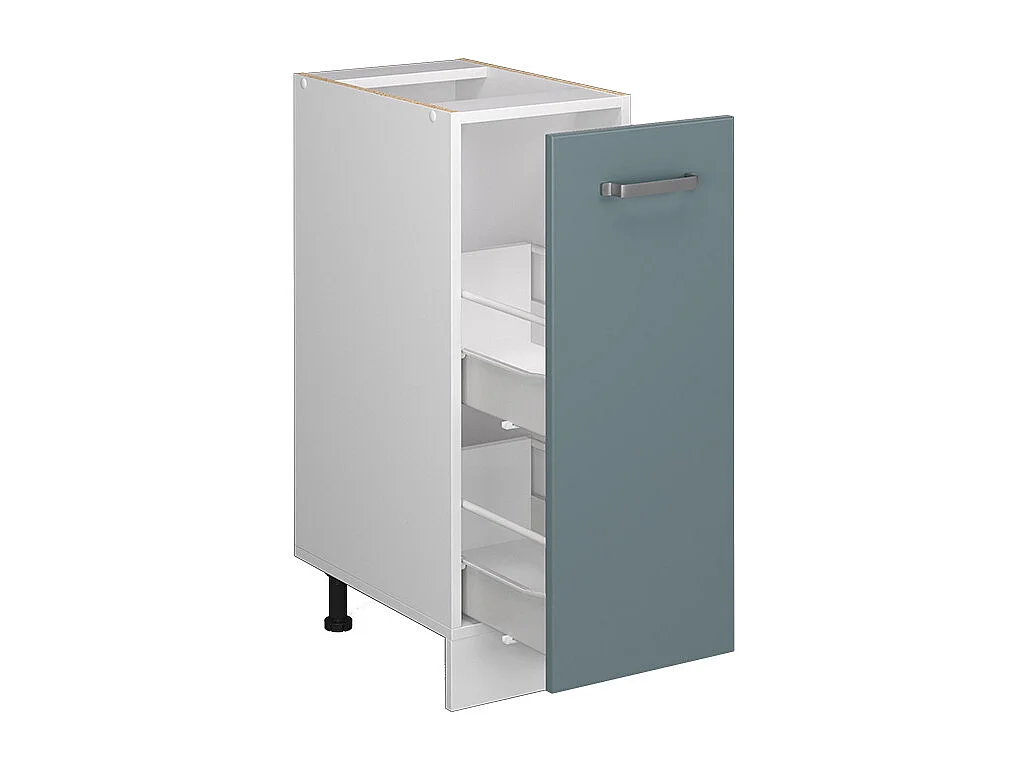 Meuble de cuisine bleu-gris 30x46x81.6 r-line