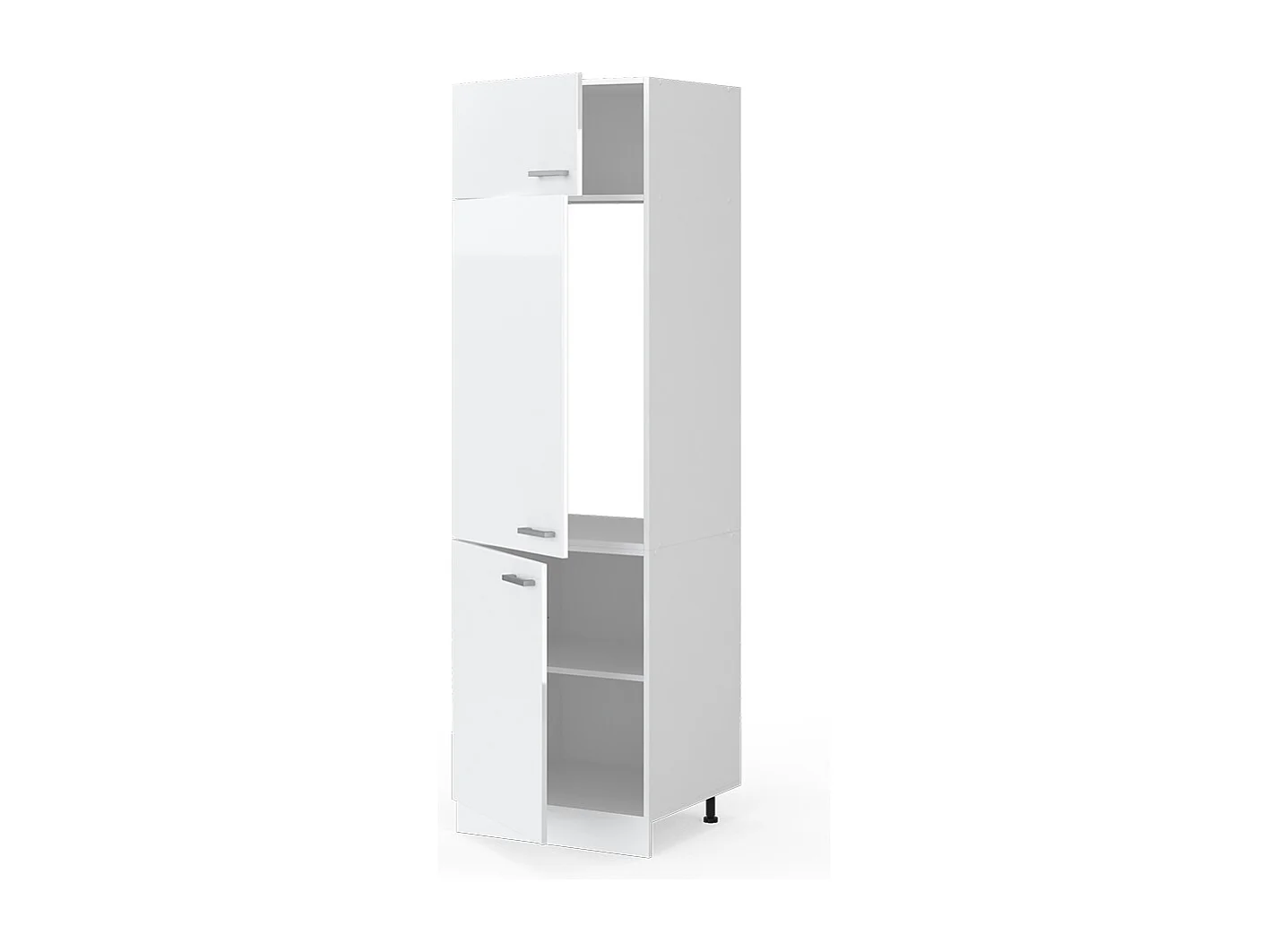 Armoire pour frigo blanc haute brillance 60x57.2x206.8 r-line