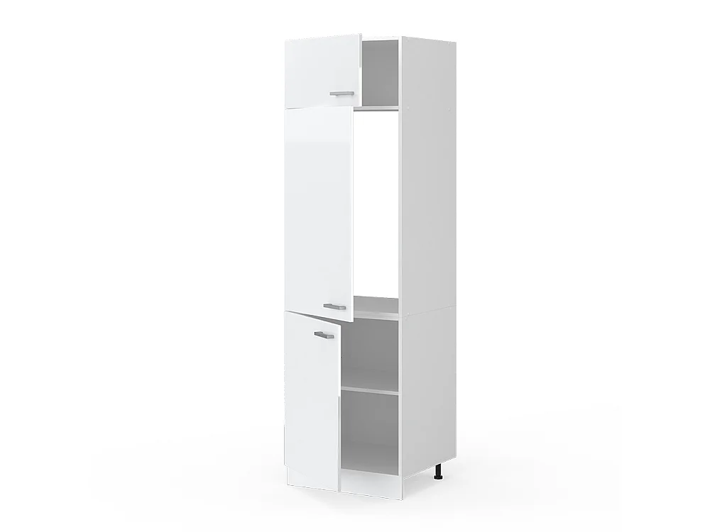 Armario para frigorífico empotrado blanco alto brillo 60x57.2x206.8 r-line