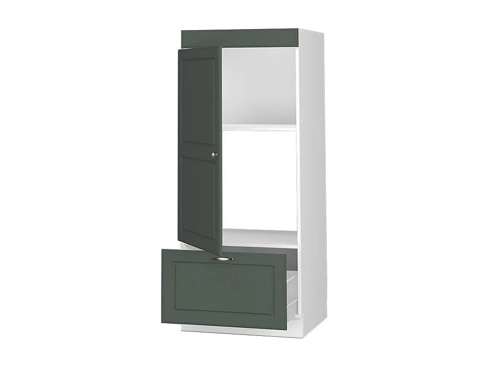 Armoire micro-ondes vert or campagne 60x58.1x153.6 fame-line