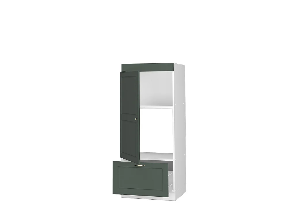 Armoire haute vert or campagne/blanc 60x58.1x153.6 fame-line