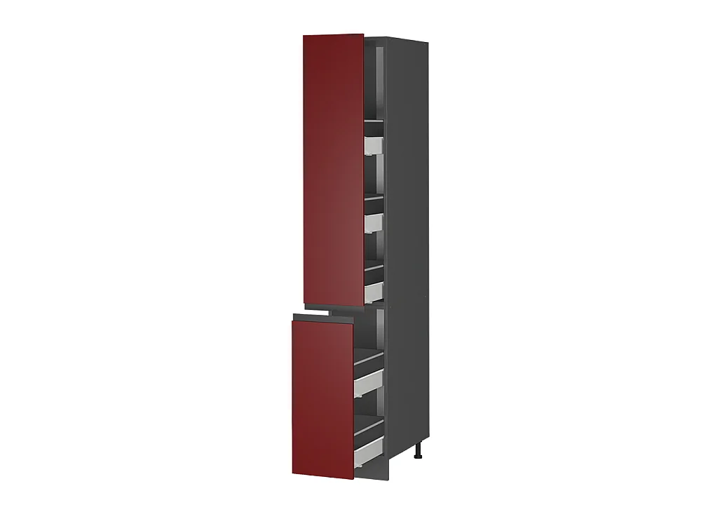 Pharmacy cabinet red 30x57.2x206.8 r-line