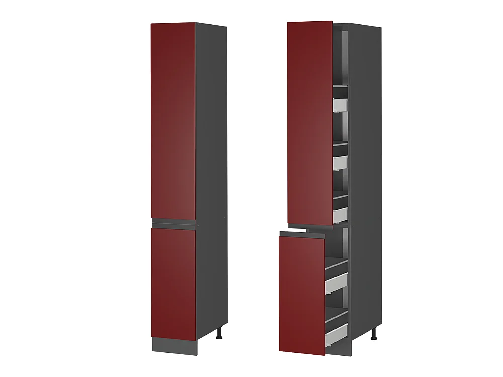 Pharmacy cabinet red 30x57.2x206.8 r-line