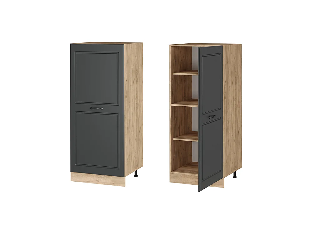 Armoire haute anthracite campagne 60x57x143 r-line