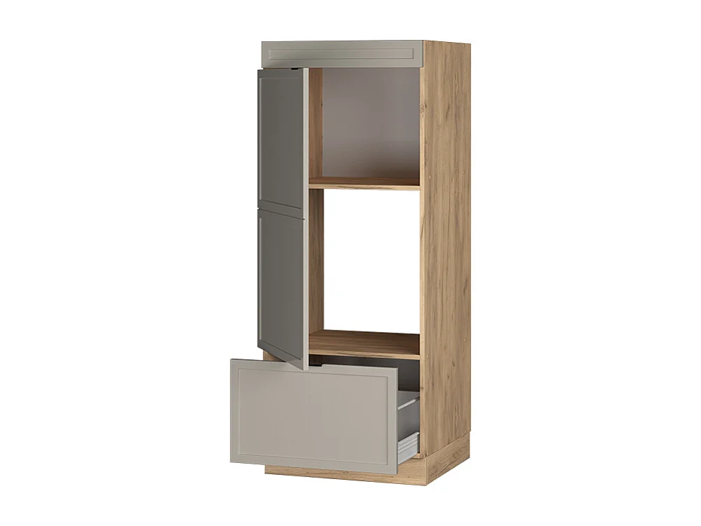 Armoire micro-ondes grisbeige 60x58.1x153.6 fame-line