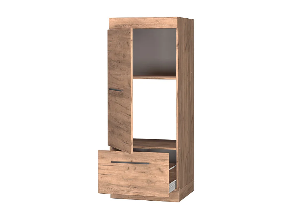 Armoire micro-ondes chêne de force doré 60x58.1x153.6 fame-line