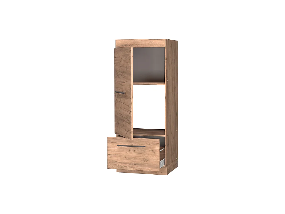 Mobile cucina microonde Rovere dorato 60x58.1x153.6 fame-line