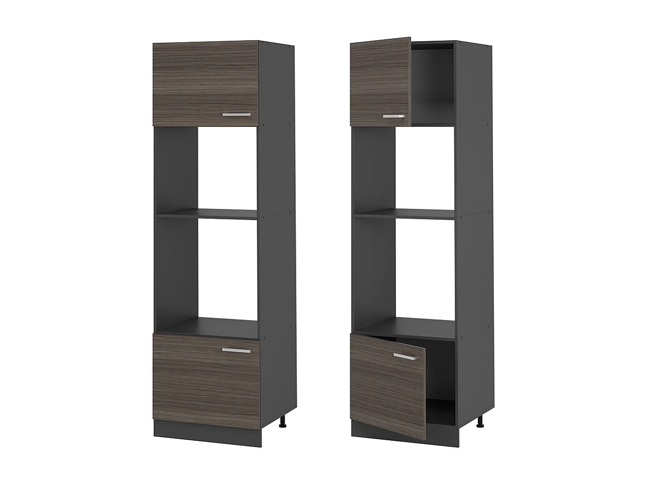 Armoire micro-ondes gris noble 60x57.2x206.8 r-line