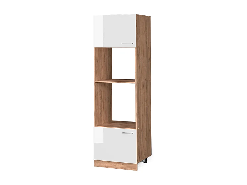 Armoire micro-ondes blanc haute brillance 60x57.2x206.8 r-line