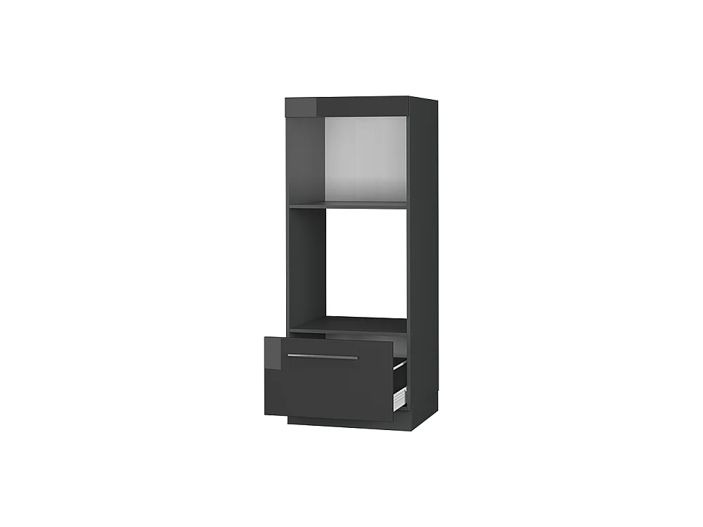 Microwave cabinet anthracite high gloss 60x58.1x153.6 fame-line
