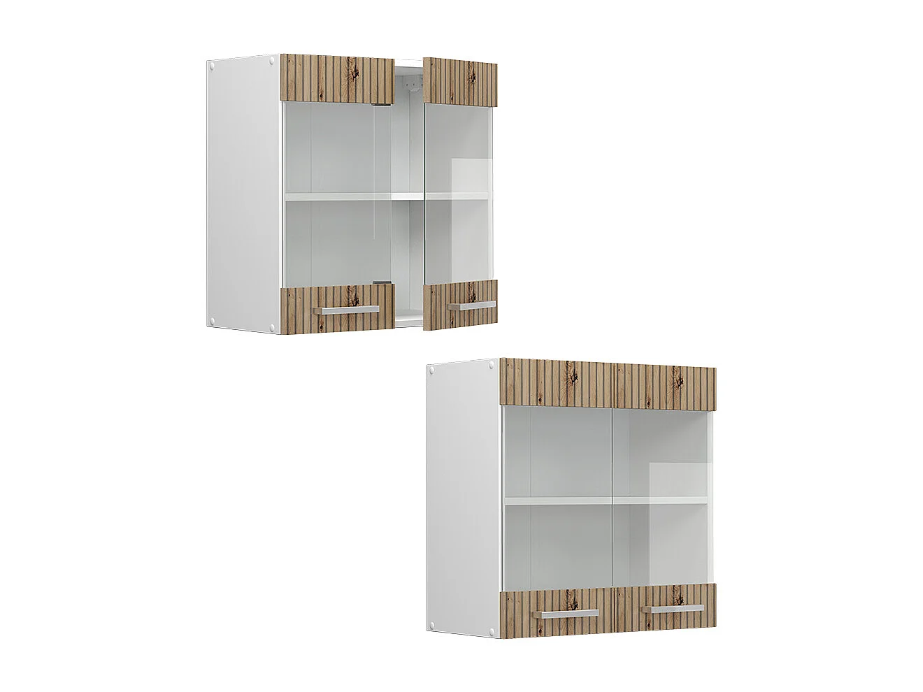 Küchenglasschrank artisan-eiche 60x31x60 r-line