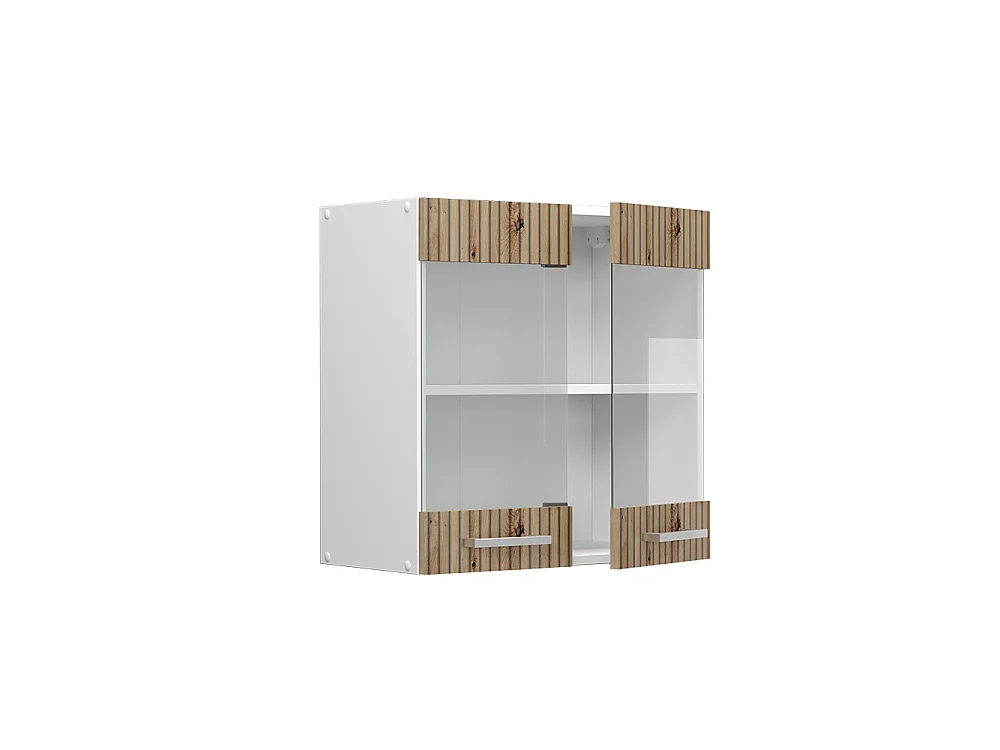 Köksglasskåp hantverks ek 60x31x60 r-line