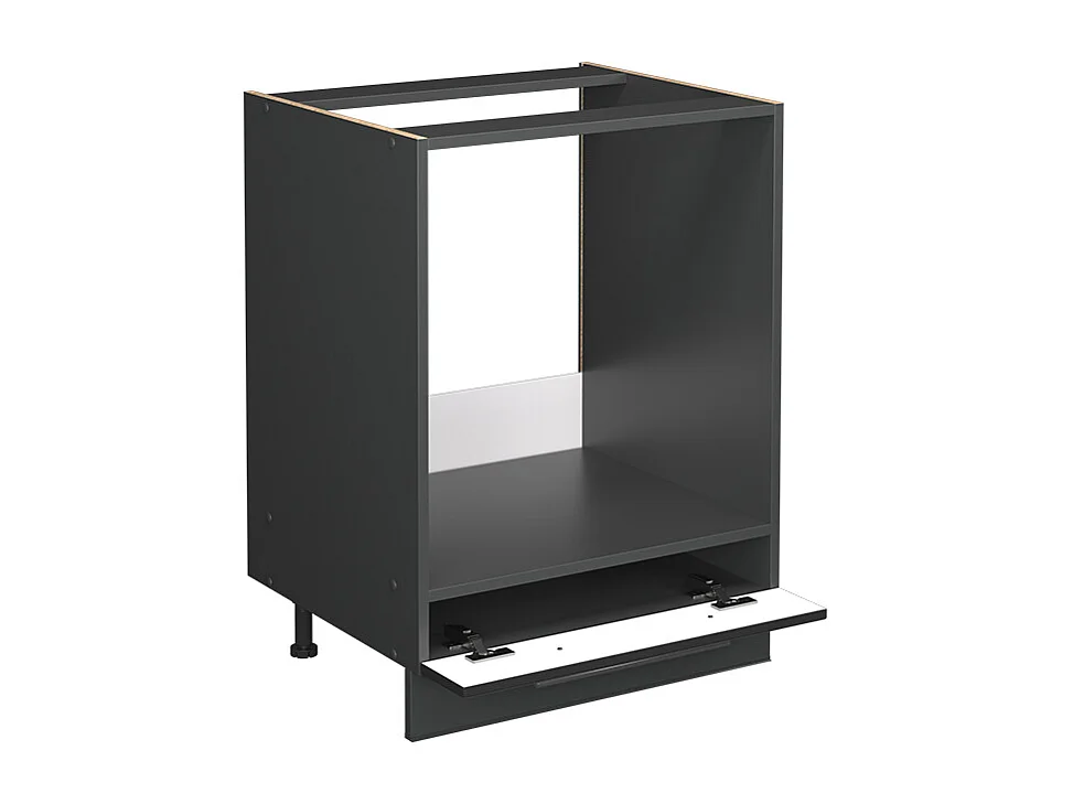 Meuble pour four anthracite haute brillance 60x51.6x82 fame-line