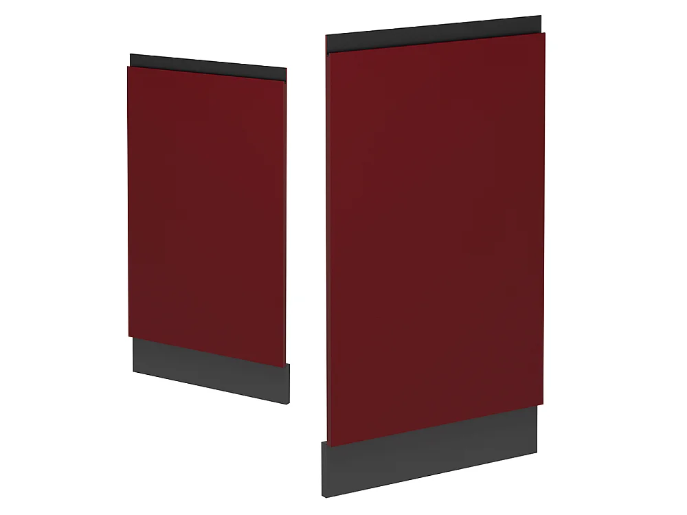 Façade de lave-vaisselle rouge 45x1.6x81.8 r-line