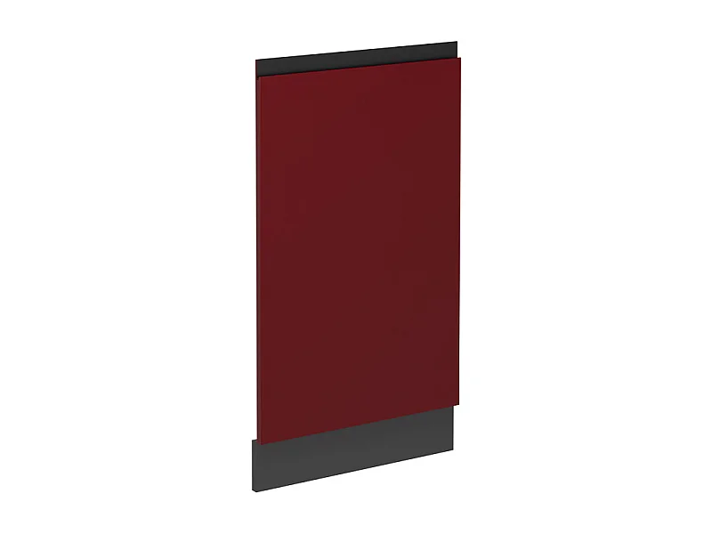 Façade de lave-vaisselle rouge 45x1.6x81.8 r-line