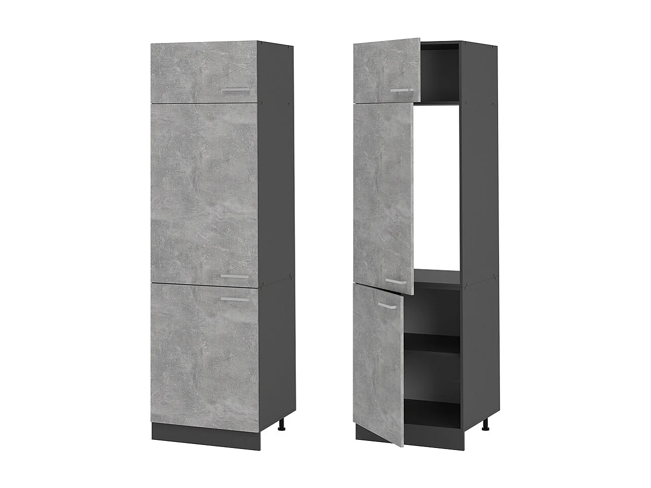 Armoire pour frigo béton 60x57.2x206.8 r-line