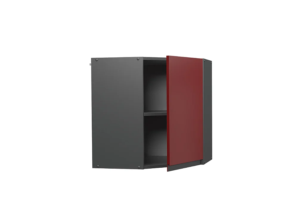 Mobile angolare da cucina rosso 57x34.1x60 r-line