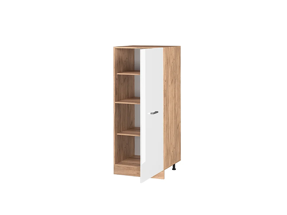 Tall cabinet white high gloss 60x57x143 r-line