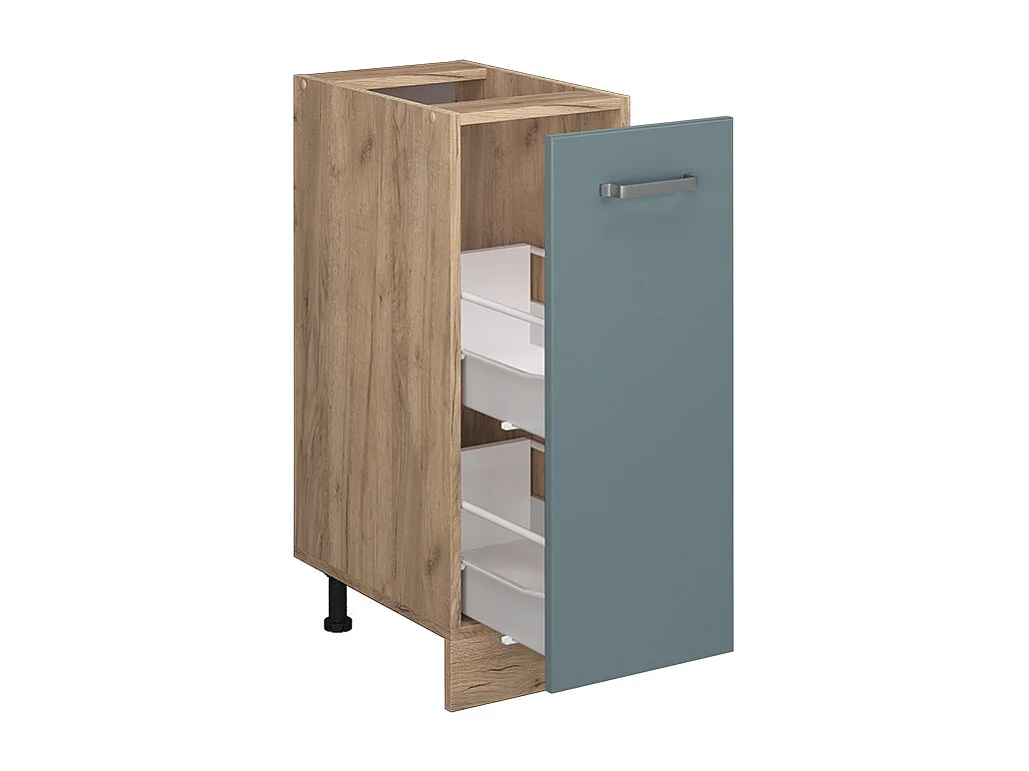 Meuble de cuisine bleu-gris 30x46x81.6 r-line