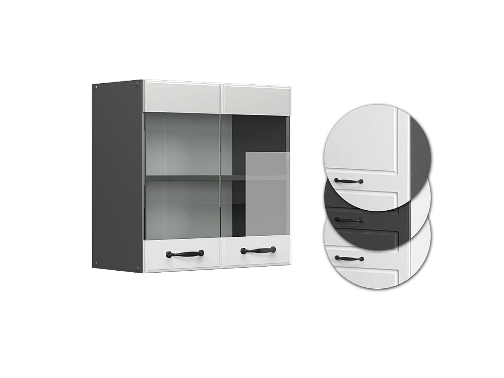 Mobile da cucina in vetro Bianco rustico 60x31x60 r-line