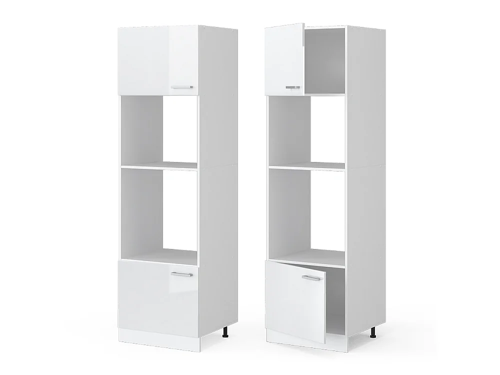 Armario para microondas blanco alto brillo 60x57.2x206.8 r-line