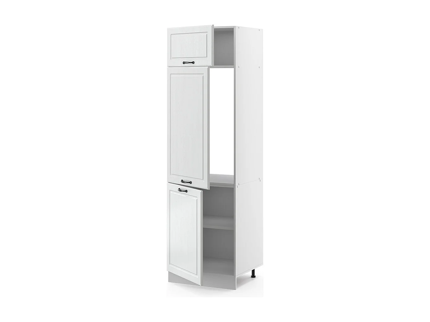 Armoire pour frigo blanc campagne 60x57.2x206.8 r-line