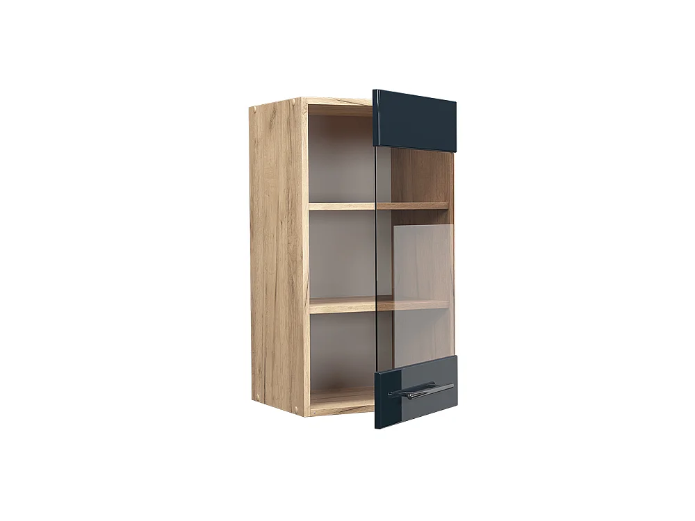 Mobile da cucina in vetro blu scuro lucido 40x34.1x72 fame-line