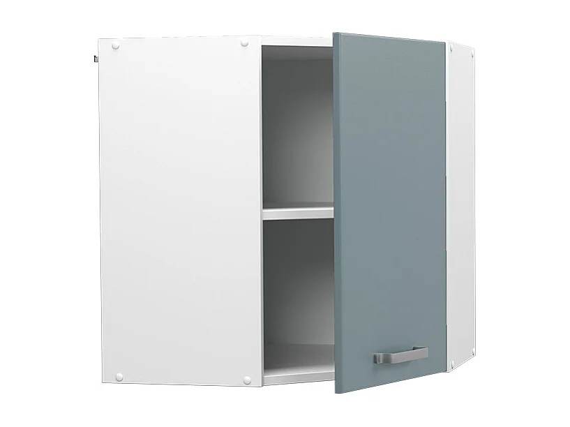 Armario colgante de esquina gris azulado 57x34.1x60 r-line