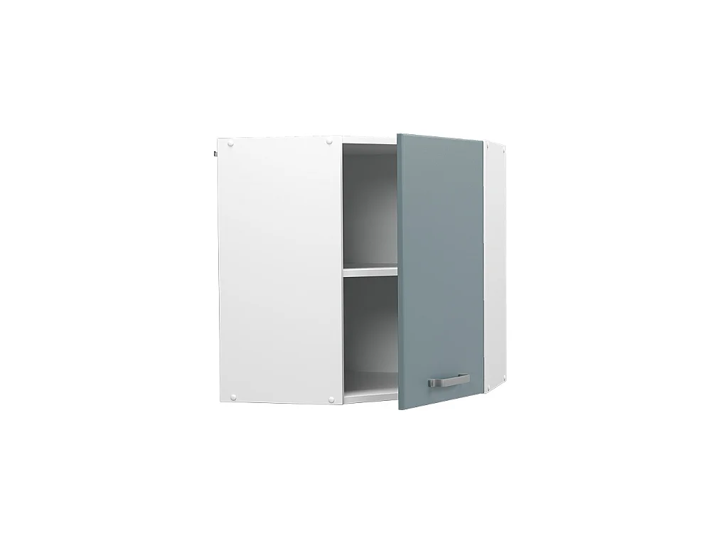 Corner wall cabinet blue-grey 57x34.1x60 r-line