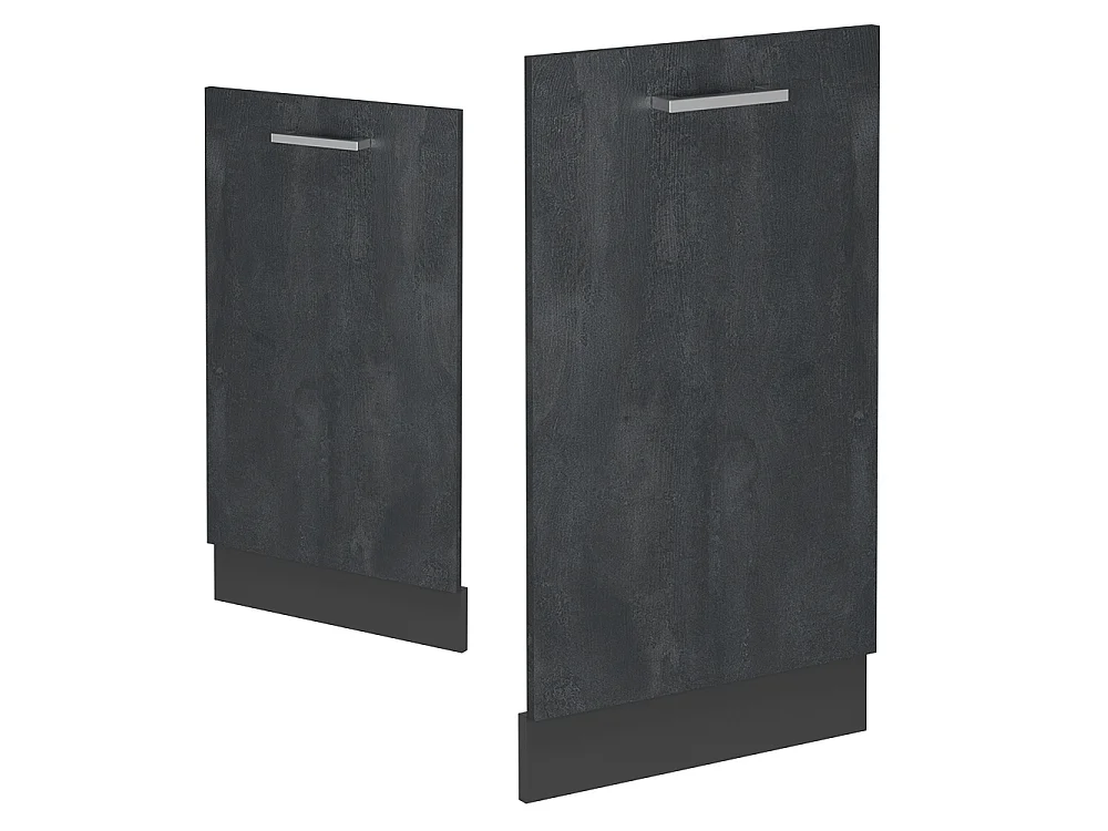 Façade de lave-vaisselle béton noir 45x1.6x81.8 r-line