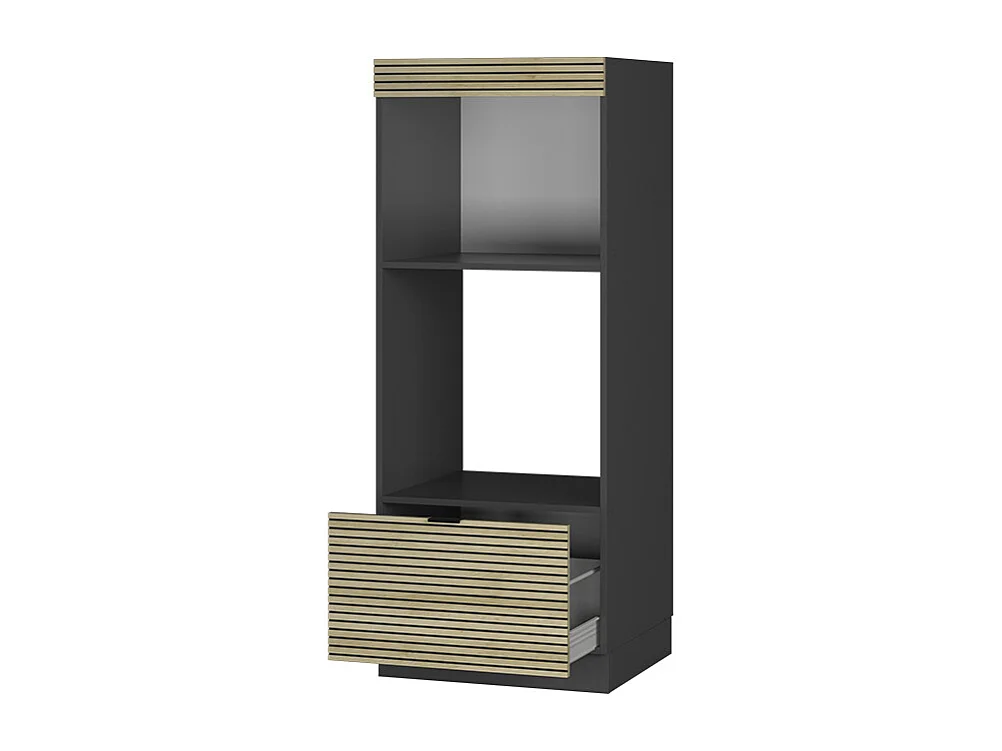 Armoire micro-ondes panneau en chêne 60x58.1x153.6 fame-line