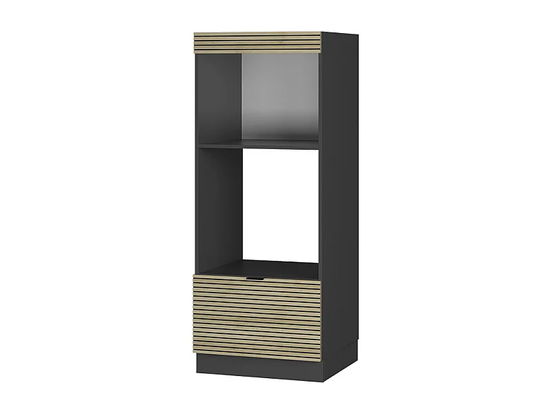 Armoire micro-ondes panneau en chêne 60x58.1x153.6 fame-line